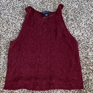 Red Lace Top
